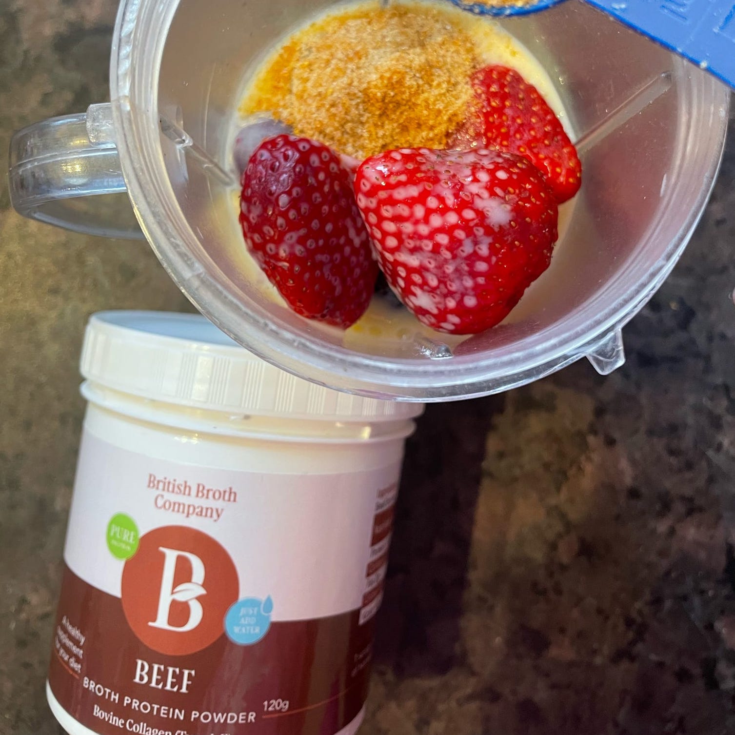 Hühnerknochenbrühe 48 Std gekocht, 120 g für 3 Liter – Bild 3